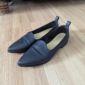 Black Leather Loafers Made In Portugal